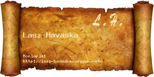 Lasz Havaska névjegykártya